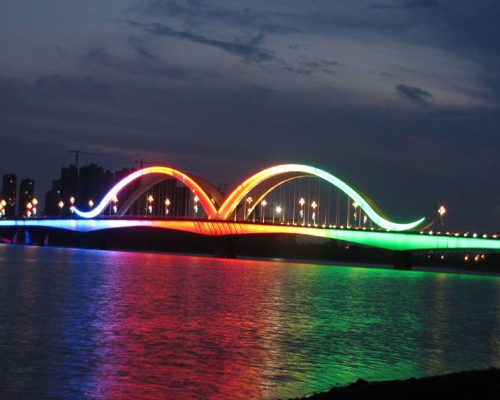 bridge lighting design | Hualuo | Turnkey Dancing Fountain Systems